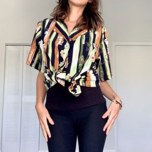 Vintage Annia’s Floral Button Down